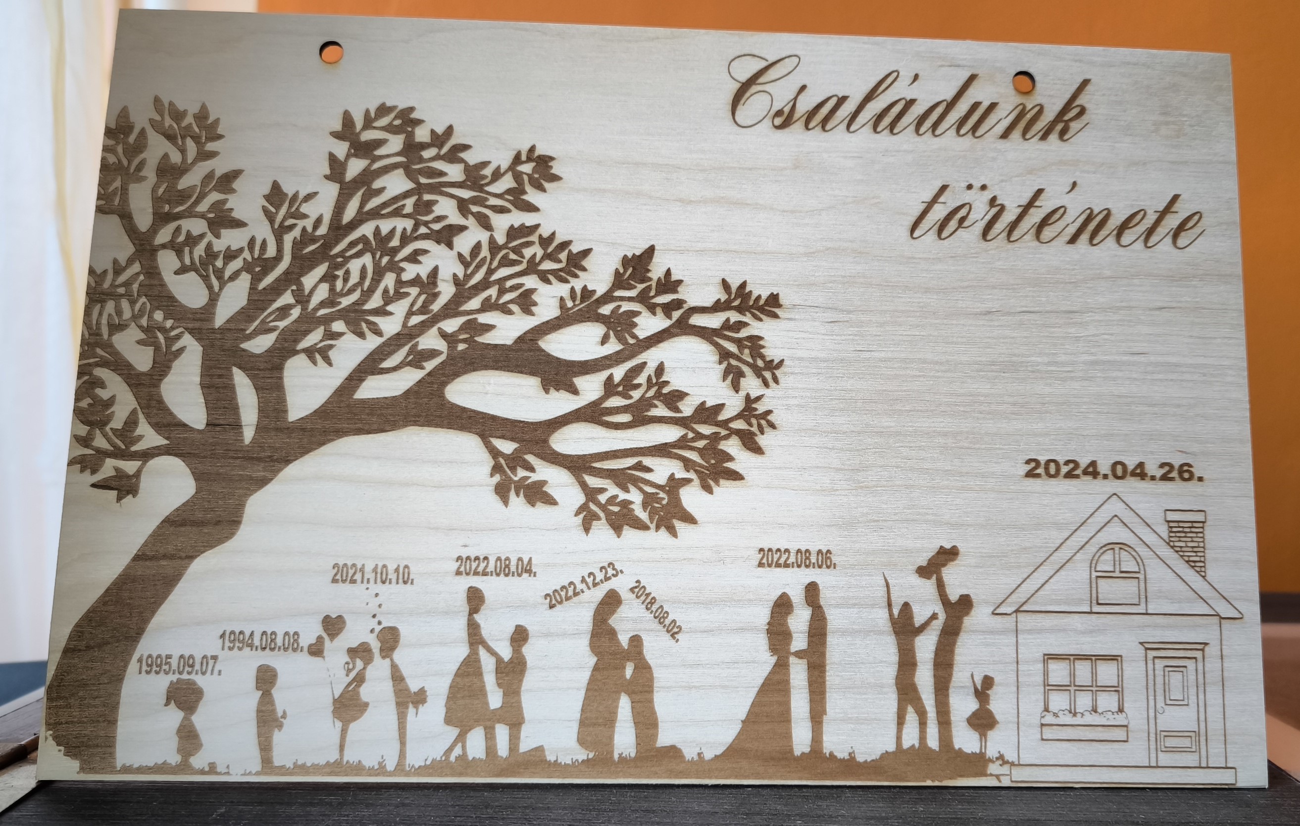 Családunk története (Teljes egyedi tervezés)